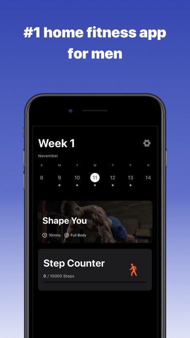 MuscleMen: Home & Gym Workout Screenshot