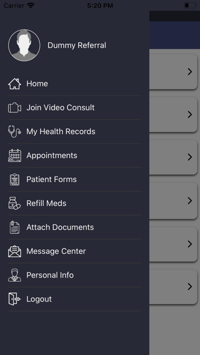 PRRH Tele-Med Screenshot
