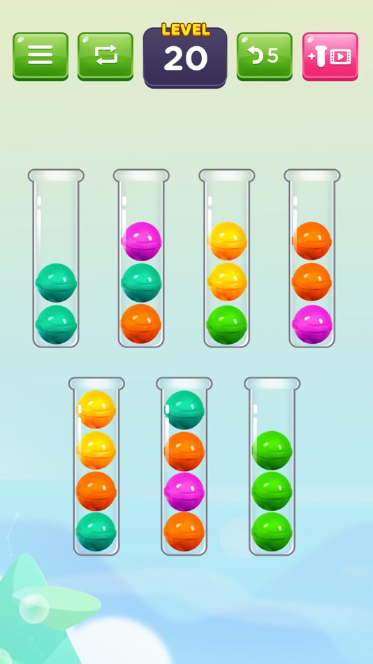 #5. Color Ball Puzzle - Ball Sort (iOS) 由: Quoc Thuan Mai