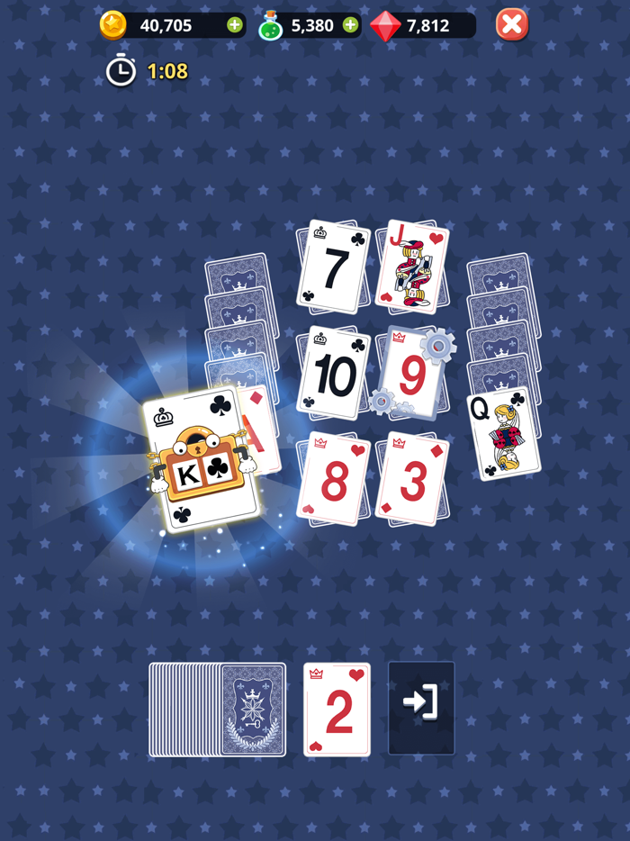 Theme Solitaire Tripeaks game