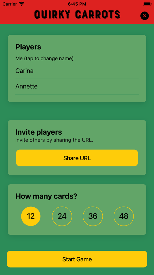 #5. Quirky Carrots Memory Game (iOS) 由: Jan Misker