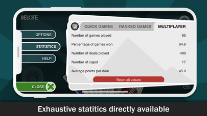 Belote online card game Screenshot