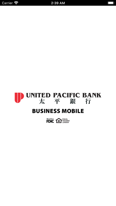 United Pacific Bank Business Screenshot