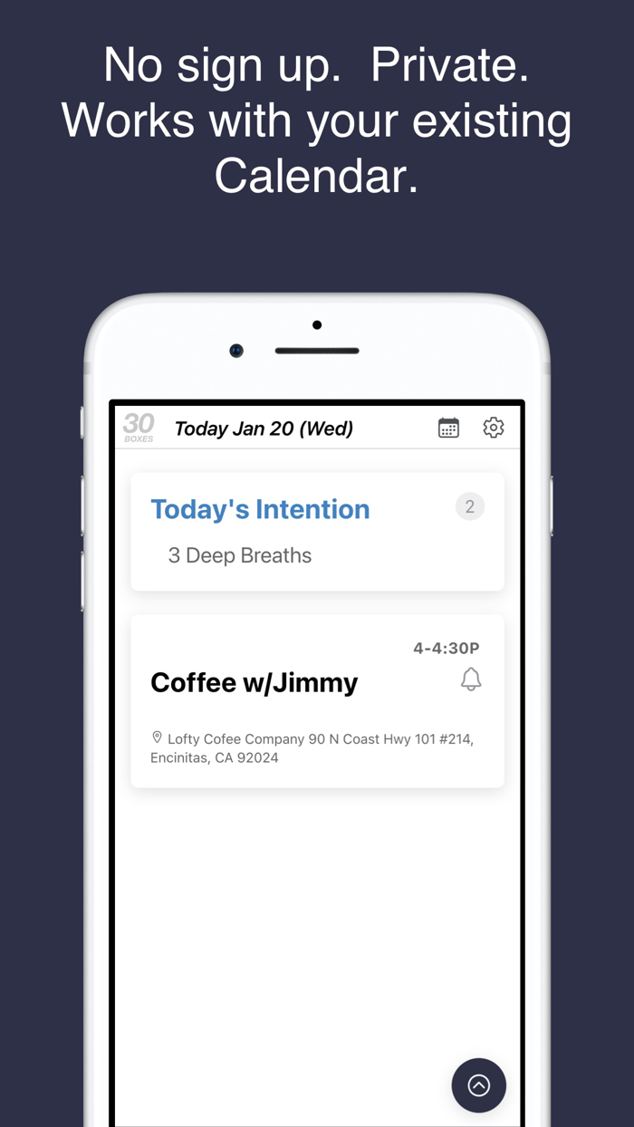 30 Boxes Calendar - To Do List
