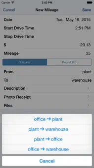 MileTracker Pro iphone bilder 2