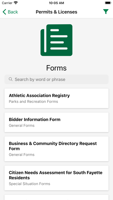 South Fayette CitizenLink Screenshot