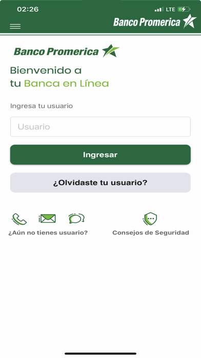 Banco Promerica Móvil Screenshot