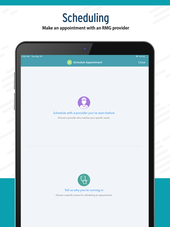 myRiverside MyChart iPad screenshot 3 - Medical app