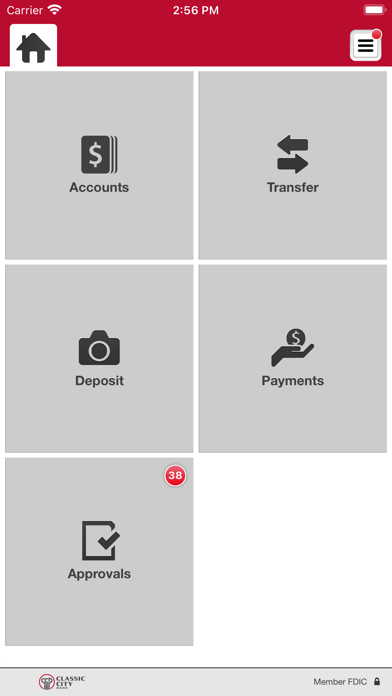 Classic City Bank Business App Screenshot