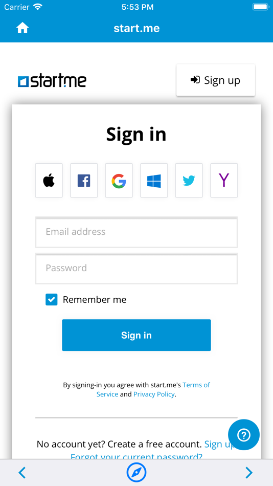 #1. Start.me (iOS) 由: start.me