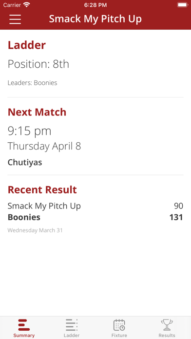 Sportskeep Results Screenshot