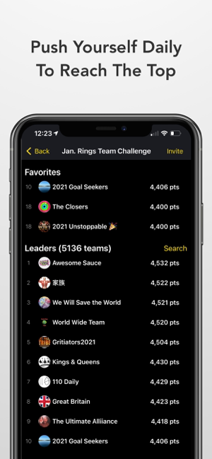Challenges - Compete, Get Fit Screenshot