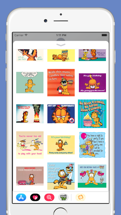 Garfield Birthday Cards Screenshot