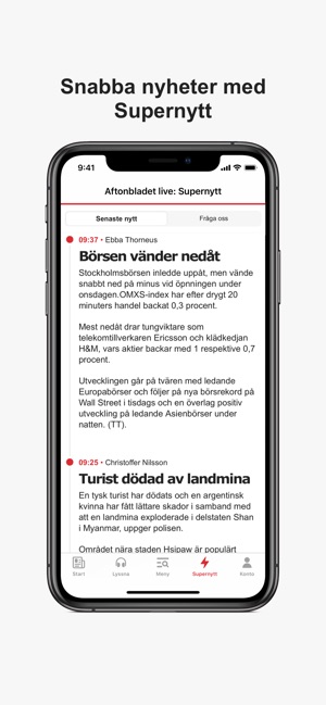 Aftonbladet Nyheter en App Store