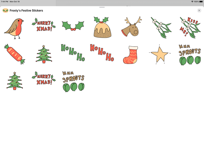 Frostys Festive Stickers