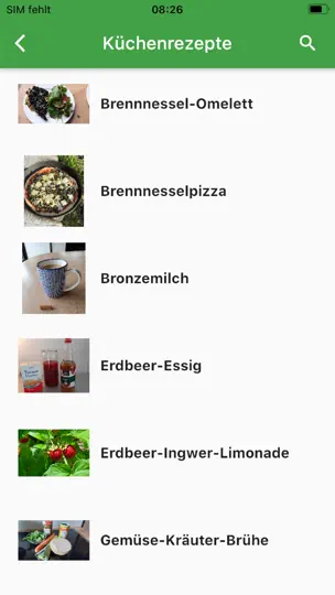 Screenshot von Mamas KräuterApp Plus auf dem iPhone 3