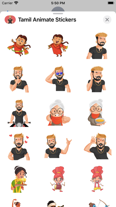 Tamil Animate Stickers Screenshot 2 - AppWisp.com