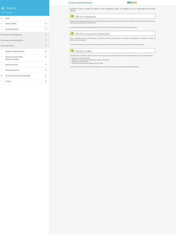 Screenshot #6 pour ANEEL Consumidor