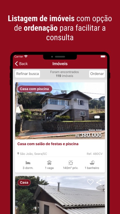 Imobiliária Schneider Screenshot