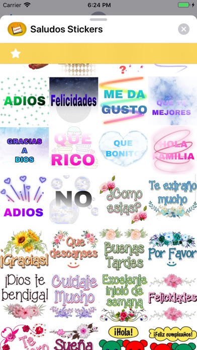 Saludos Stickers Screenshot