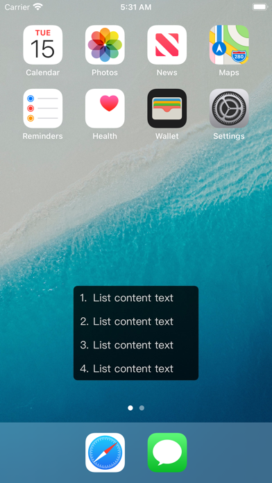 InfoWallpaper Screenshot
