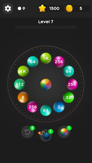 Roll Merge Balls 2048 Puzzle Screenshot