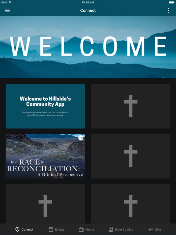 Hillside Church iPad screenshot 1 - Lifestyle app
