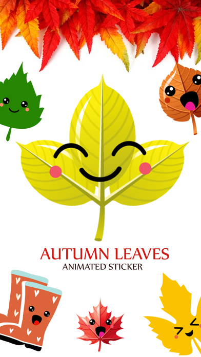 The Autumn Leaves Stickers Screenshot