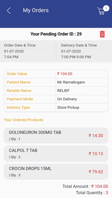 Relief Pharmacy Screenshot