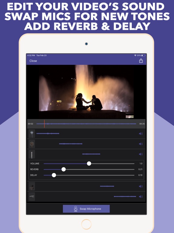 Screenshot #5 pour MicSwap Video: Audio FC Editor
