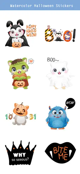 Game screenshot Watercolor Halloween Stickers- hack