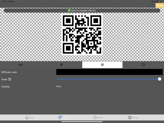 Screenshot #4 pour QRcodeGear - Read & Create