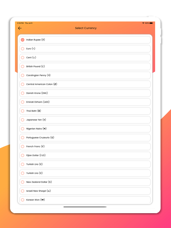 Expense Spending Tracker
