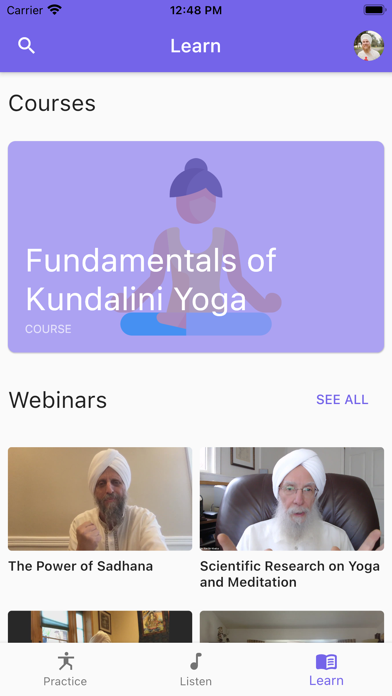Kundalini Mobile Screenshot