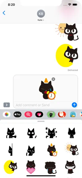 Game screenshot Black Cat Stickers packs hack