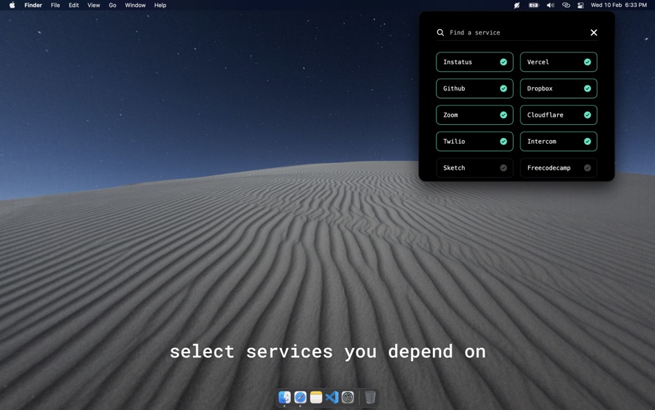 #2. Instatus Out (macOS) 由: Instatus
