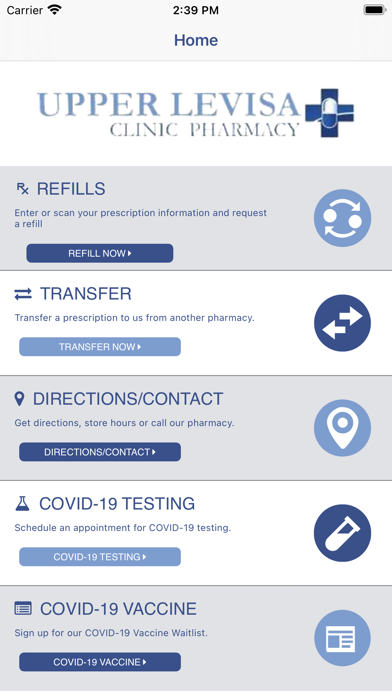 Upper Levisa Clinic Pharmacy Screenshot