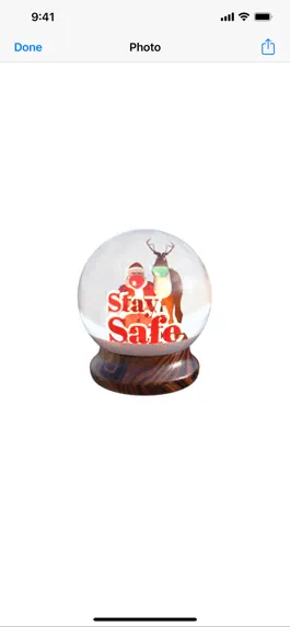 Game screenshot Christmas Snow Globe Sticker apk