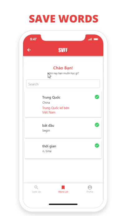 SVFF Dictionary Screenshot