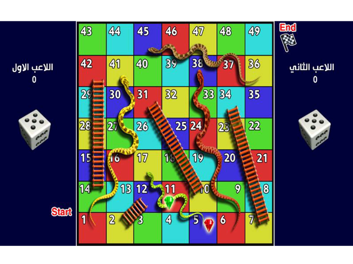 Blind people game snakeandladder