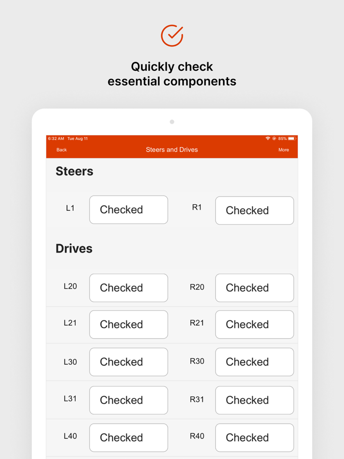 Heavy Equipment Inspection App