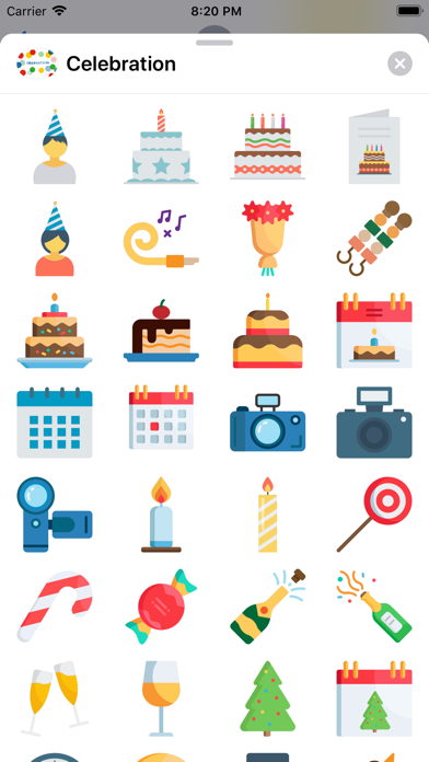 Celebration Stickers Amazing Screenshot