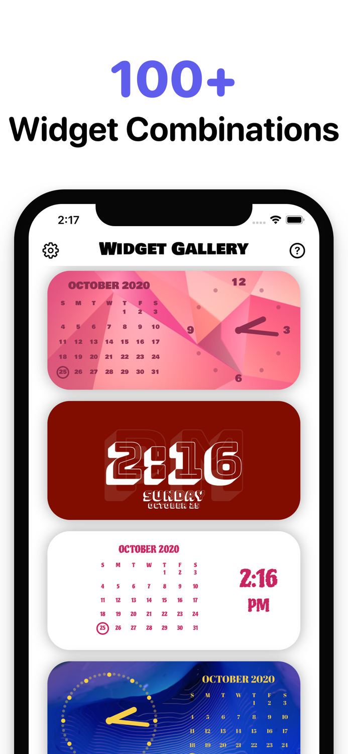 Widget Custom Widgets Gallery