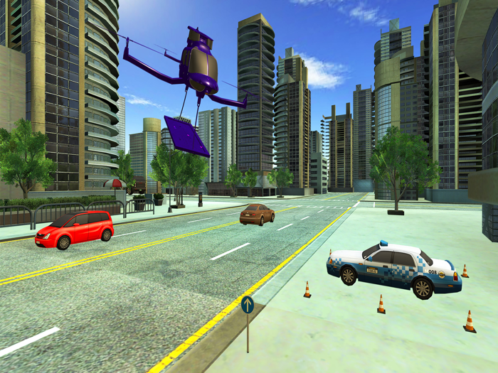 Flying Drone Car Delivery Sim