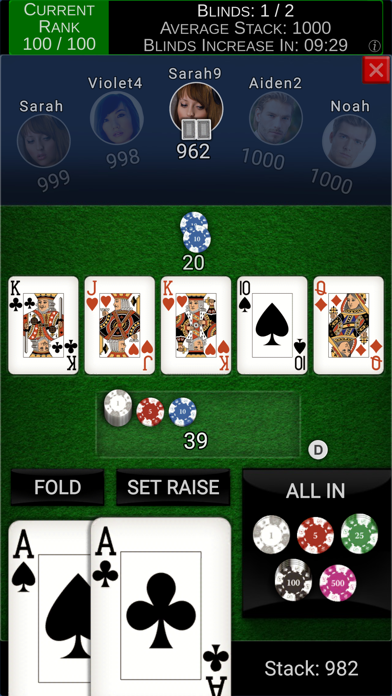 Screenshot #2 pour Offline Tournament Poker