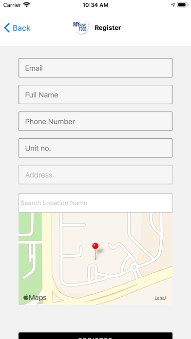 MySaveFood Screenshot