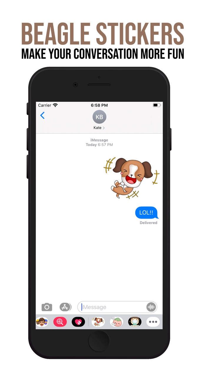 Cute Beagle Stickers