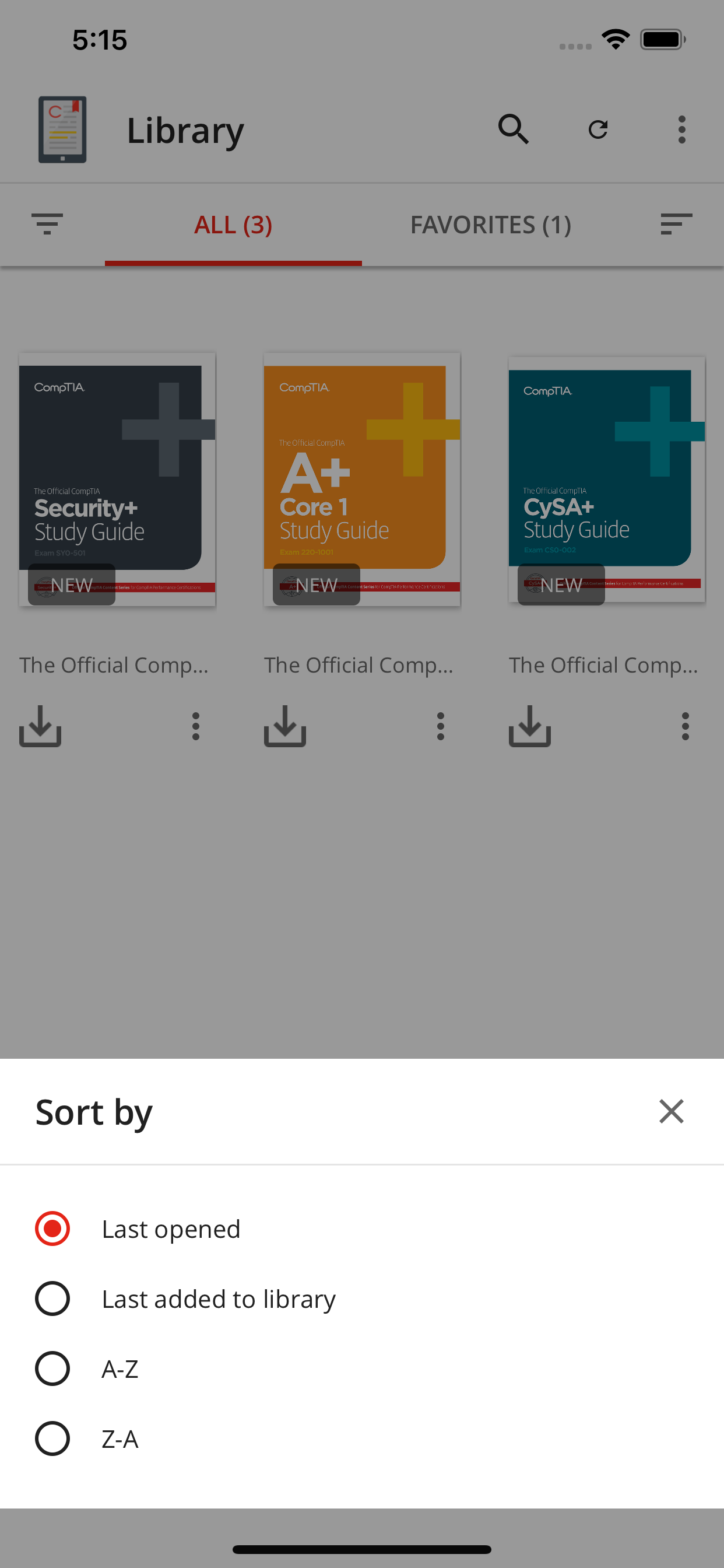 The CompTIA Self-Paced eReader