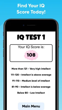 Game screenshot IQ Test - Find Your Brain Age apk