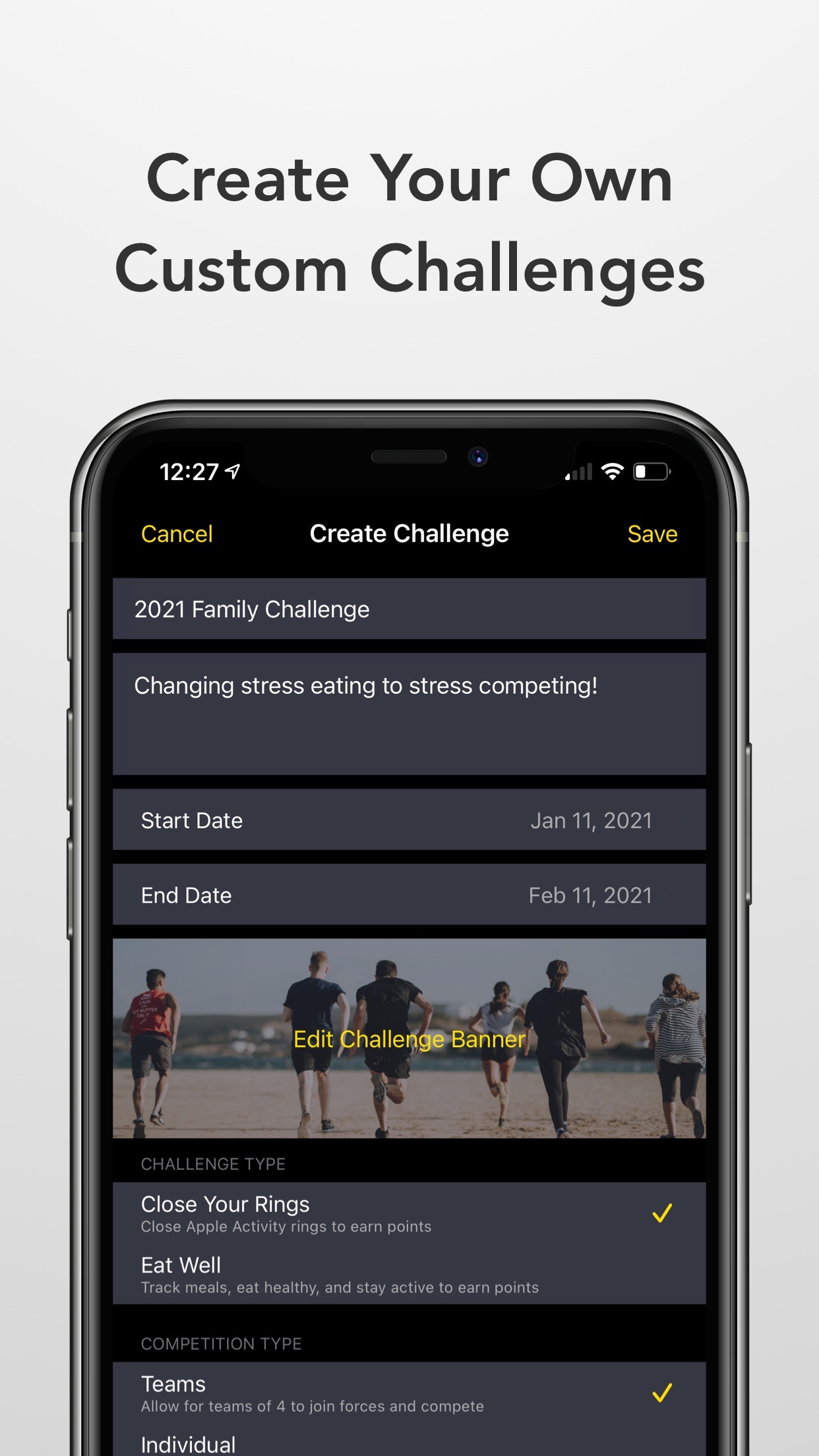 Screenshot do app Challenges - Compete, Get Fit
